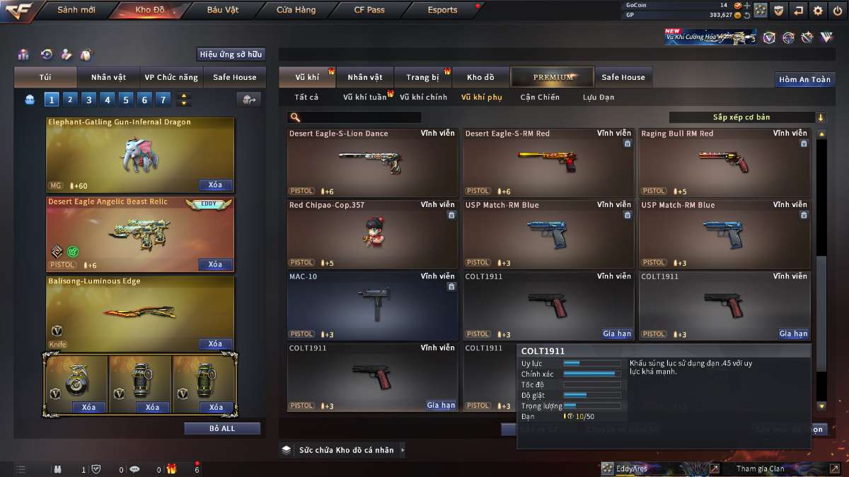 shop acc cf uy tin gia re